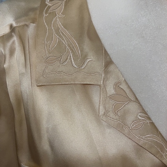 100% Ivory Silk Luxury Vintage Paul Alexander Blouse Top 14 NO BIG Just PLUS❣️ - Picture 5 of 9